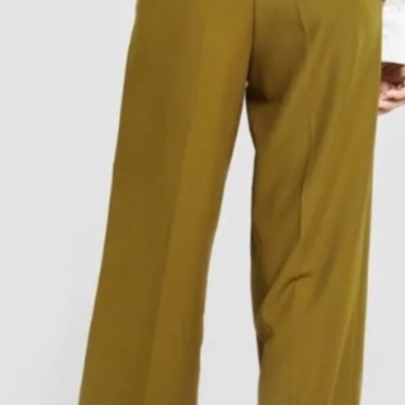 Lattelier High Rise Dress Pant in Dark Mustard NWT - Picture 3 of 4